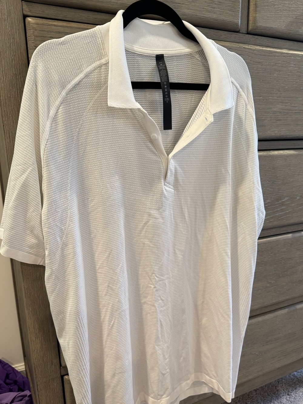 lululemon athletica White Men's Polo - Textured Knit